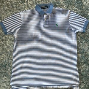 Light Blue Thin Striped Ralph Lauren Polo